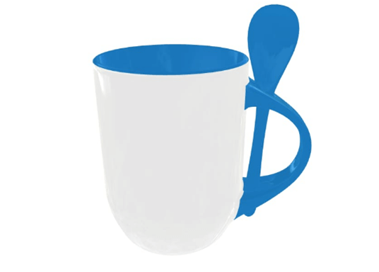 Ceramic Mug with spoon